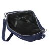 MiaMore 01-029 Z navy kék női bőr válltáska, oldaltáska, crossbody 28 x 20 x 7 cm