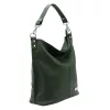 MiaMore 01-053 khaki női bőr válltáska 40 x 35 x 16 cm