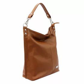 MiaMore 01-053 barna női bőr válltáska 40 x 35 x 16 cm