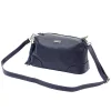 MiaMore 01-004 navy női bőr válltáska, oldaltáska 26 x 14 x 11 cm