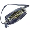 MiaMore 01-004 navy női bőr válltáska, oldaltáska 26 x 14 x 11 cm