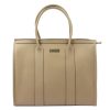 MiaMore 01-056 bézs női bőr kézitáska, válltáska 34 x 27.5 x 14 cm