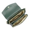 Luka 20-050 khaki zöld női bőr válltáska, oldltáska 27 x 16 x 10 cm