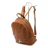 MiaMore 01-057 olasz barna női bőr hátizsák 23.5 x 30 x 13 cm