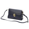 Luka 20-052 navy női bőr válltáska, oldaltáska 23.5 x 15.5 x 9 cm