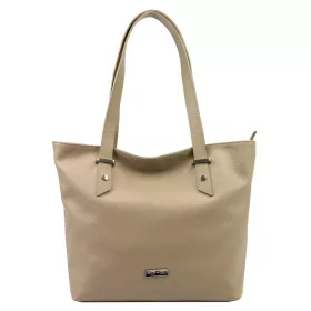   MiaMore 01-058 mogyoróbarna női bőr válltáska, shopper 40 x 30 x 12 cm