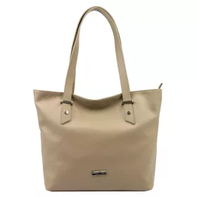   MiaMore 01-058 mogyoróbarna női bőr válltáska, shopper 40 x 30 x 12 cm