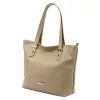 MiaMore 01-058 mogyoróbarna női bőr válltáska, shopper 40 x 30 x 12 cm