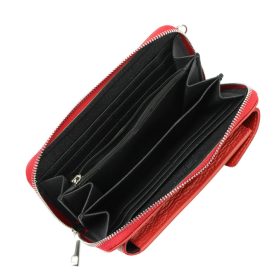   Gregorio 1707 DOLLARO piros női bőr pénztárca, mobiltartó 11 x 20 x 6.5 cm