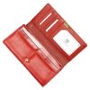 Gregorio GL-106 piros női rostbőr pénztárca 19 x 10 x 4 cm