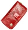 Gregorio croco mintás, piros női pénztárca 17 × 9,5 cm