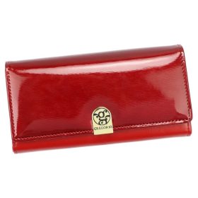 Gregorio nagyméretű, piros női pénztárca 18,5 × 9,5 cm