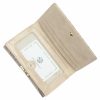 Gregorio HL-108 bézs virágmintás női bőr pénztárca 14.5 x 9 x 3.8 cm