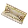 Gregorio HL-108 bézs virágmintás női bőr pénztárca 14.5 x 9 x 3.8 cm