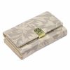 Gregorio HL-108 bézs virágmintás női bőr pénztárca 14.5 x 9 x 3.8 cm