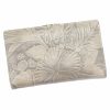 Gregorio HL-108 bézs virágmintás női bőr pénztárca 14.5 x 9 x 3.8 cm