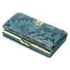 Gregorio HL-108 kék virágmintás női bőr pénztárca 14.5 x 9 x 3.8 cm