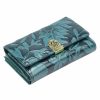 Gregorio HL-108 kék virágmintás női bőr pénztárca 14.5 x 9 x 3.8 cm