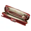Gregorio HL-116 piros mintás női bőr pénztárca 9.5 x 17 x 3.8 cm