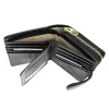 Gregorio HL-116 fekete mintás női bőr pénztárca 9.5 x 17 x 3.8 cm