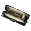 Gregorio HL-116 fekete mintás női bőr pénztárca 9.5 x 17 x 3.8 cm