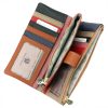 Gregorio LCY-1949-PU konyak női rostbőr pénztárca 9.5 x 19 x 3.8 cm