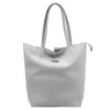 MiaMore 01-014 Z szürke női bőr válltáska 40 x 38 x 13 cm