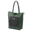 MiaMore 01-060 khaki női bőr válltáska 39 x 37 x 13 cm 