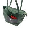 MiaMore 01-060 khaki női bőr válltáska 39 x 37 x 13 cm 