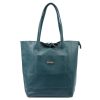 MiaMore 01-060 türkiz női bőr válltáska 39 x 37 x 13 cm 