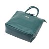 MiaMore 01-060 türkiz női bőr válltáska 39 x 37 x 13 cm 