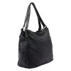 VS 023 fekete női bőr válltáska 36 x 30 x 16 cm