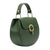 Luka 20-059 khaki női bőr kézitáska 24 x 18 x 9 cm