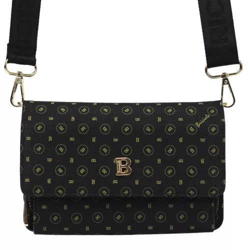 BRICIOLE 4150# fekete női válltáska 6 x 13 x 20 cm