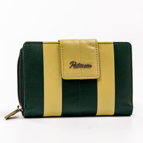 Peterson PTN KA-18 zöld női bőr pénztárca 10.5 x 13 x 2.5 cm