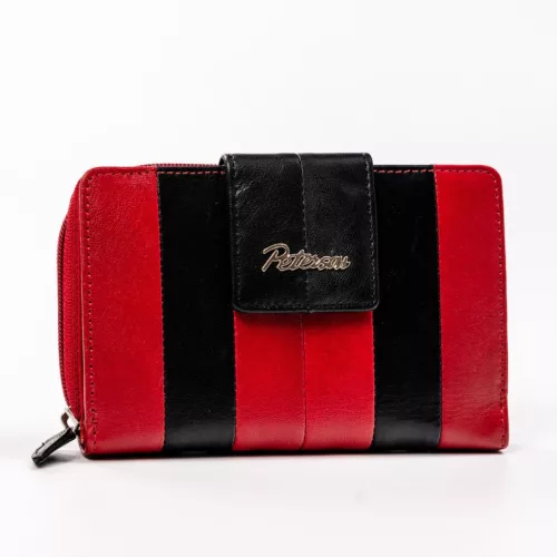 Peterson PTN KA-18 piros női bőr pénztárca 10.5 x 13 x 2.5 cm