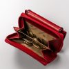 Peterson PTN KA-21 piros női bőr pénztárca 11 x 7 x 3 cm
