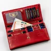 Peterson PTN KA-23 piros női bőr pénztárca 18 x 12 x 3 cm
