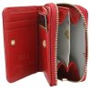 Peterson PTN 5157-PLT piros női bőr pénztárca 8 x 10 x 2 cm