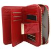 Peterson PTN 54033-PLT piros női bőr pénztárca 13 x 10 x 2.5 cm