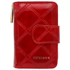   Peterson PTN 76115-PLT piros női bőr pénztárca 9 x 14 x 4 cm