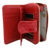 Peterson PTN 76115-PLT piros női bőr pénztárca 9 x 14 x 4 cm