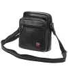 Nordee MSD-02 GM01 NAPPA fekete férfi bőr oldaltáska 18 x 21 x 9 cm