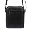 Nordee MSD-02 GM01 NAPPA fekete férfi bőr oldaltáska 18 x 21 x 9 cm
