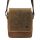 Nordee MSD-02 GM03 HUNTER barna bőr férfi oldaltáska, válltáska 19 x 22 x 9 cm