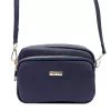MiaMore 01-062 GOLD navy női bőr válltáska, oldaltáska 18.5 x 13.5 x 7.5 cm