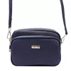 MiaMore 01-062 GOLD navy női bőr válltáska, oldaltáska 18.5 x 13.5 x 7.5 cm
