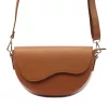 Luka 20-063 barna női bőr válltáska, oldaltáska, crossbody 26 x 16 x 9 cm