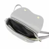 Luka 20-063 szürke női bőr válltáska, oldaltáska, crossbody 26 x 16 x 9 cm
