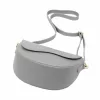 Luka 20-063 szürke női bőr válltáska, oldaltáska, crossbody 26 x 16 x 9 cm